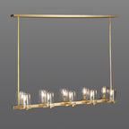 Cirella 49″/60″ Clear Glass Linear Chandelier
