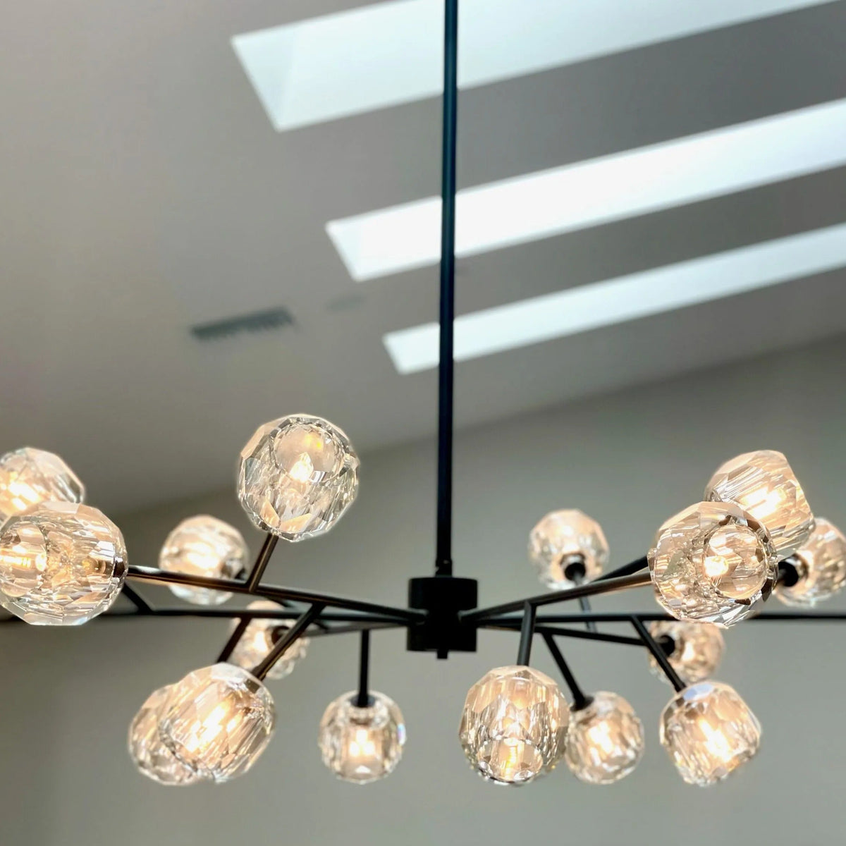 Lumera 48″ Clear & Smoke Crystal Round Chandelier