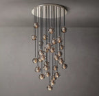 Lumera 30″ Smoke Crystal Cluster Chandelier