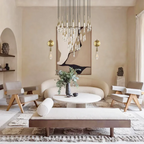 Avelisse Glass Raindrop Round Chandelier 17"/24"/36"/58"