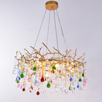 Celestia Colorful Crystal Branch Chandelier