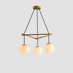 Aurevia 21.6″/29.5″/34.6″ Alabaster Globe Chandelier