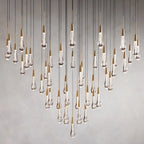Avelisse Glass Raindrop Round Chandelier 17"/24"/36"/58"