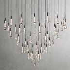 Avelisse Glass Raindrop Round Chandelier 17"/24"/36"/58"
