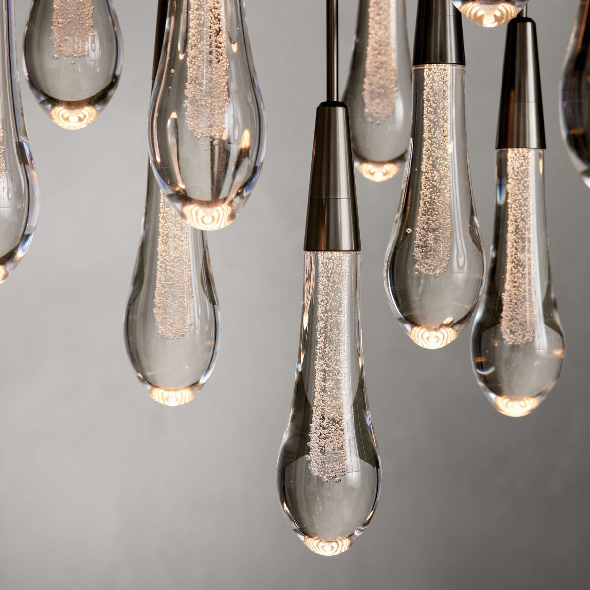 Avelisse Glass Raindrop Round Chandelier 17"/24"/36"/58"