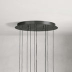 Avelisse Glass Raindrop Round Chandelier 17"/24"/36"/58"