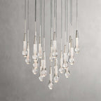 Avelisse Glass Raindrop Round Chandelier 17"/24"/36"/58"