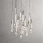 Avelisse Glass Raindrop Round Chandelier 17"/24"/36"/58"