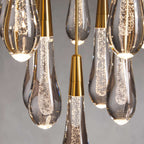 Avelisse Glass Raindrop Round Chandelier 17"/24"/36"/58"