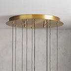 Avelisse Glass Raindrop Round Chandelier 17"/24"/36"/58"