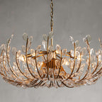 Seraphina 32″ 8-Light Glass Petal Chandelier