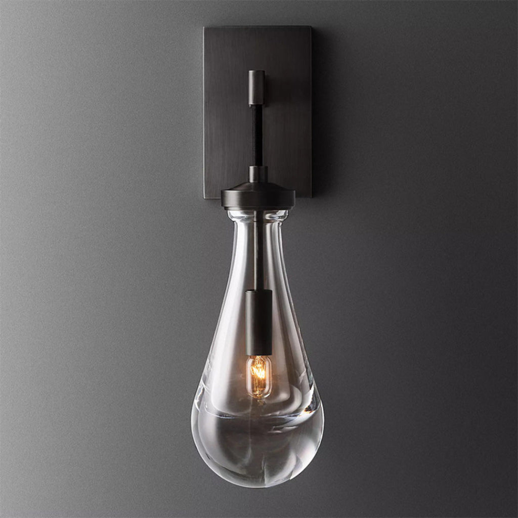 Elara 17.7″ Hand-Blown Glass Wall Sconce