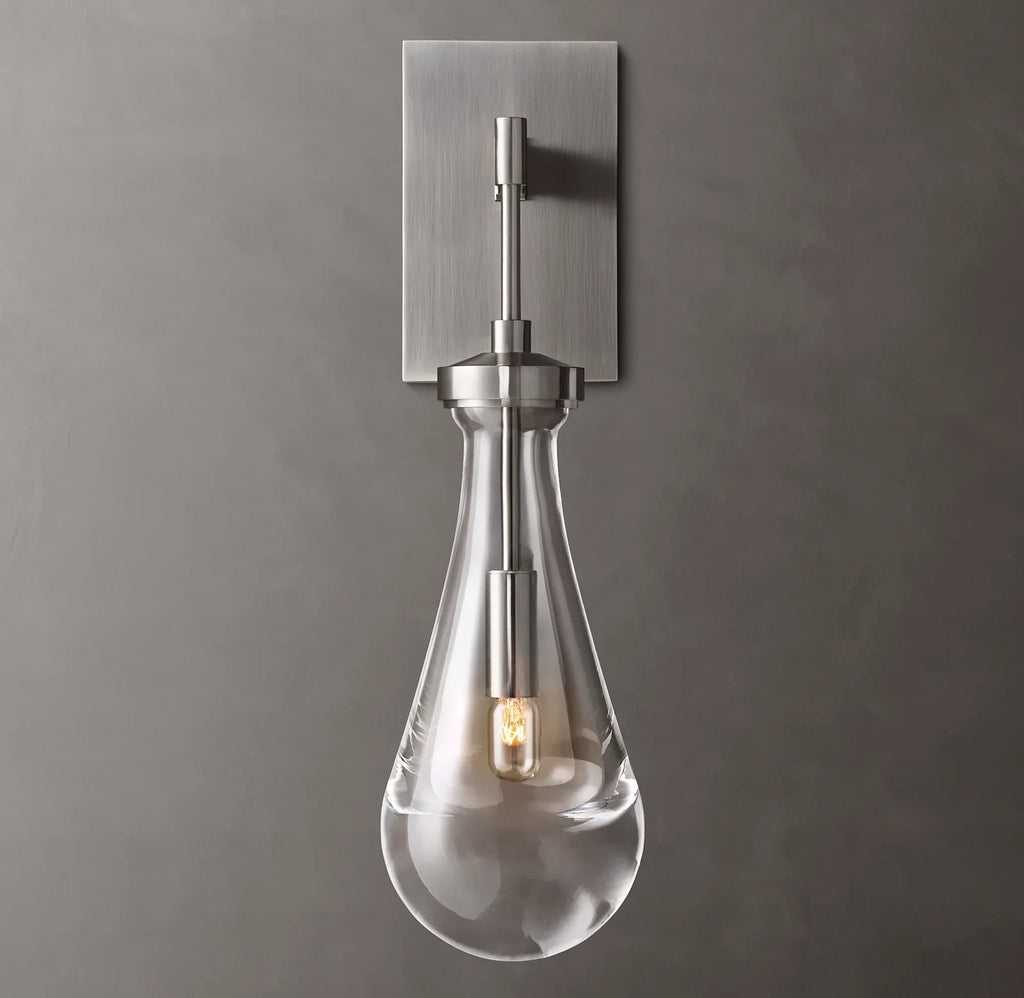 Elara 17.7″ Hand-Blown Glass Wall Sconce