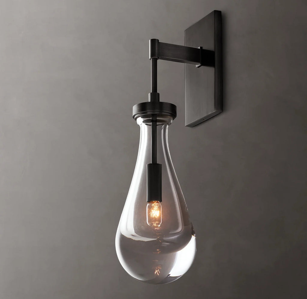 Elara 17.7″ Hand-Blown Glass Wall Sconce