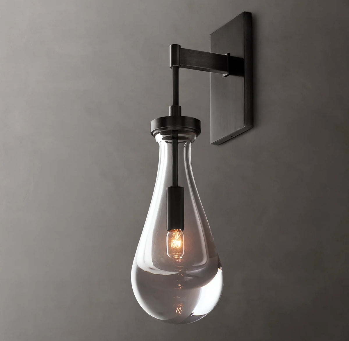 Elara 17.7″ Hand-Blown Glass Wall Sconce