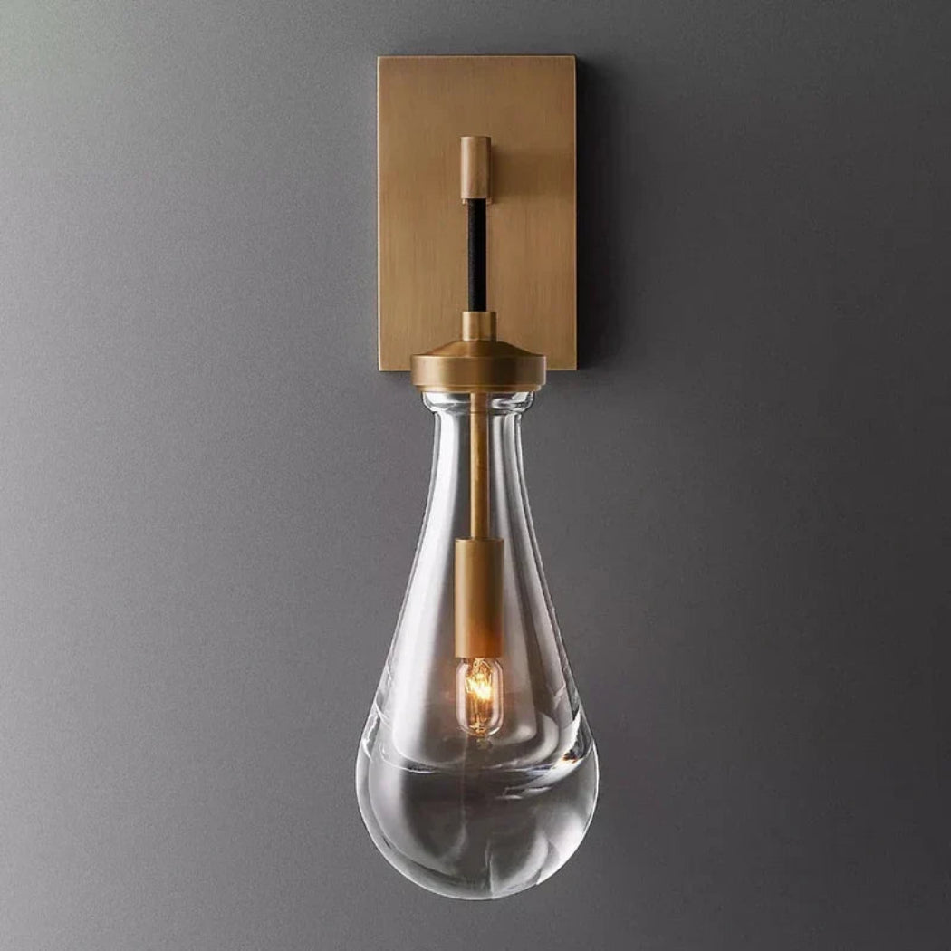 Elara 17.7″ Hand-Blown Glass Wall Sconce