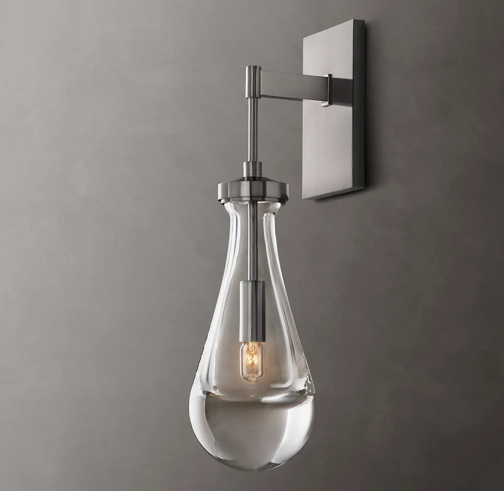 Elara 17.7″ Hand-Blown Glass Wall Sconce