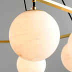 Aurevia 21.6″/29.5″/34.6″ Alabaster Globe Chandelier