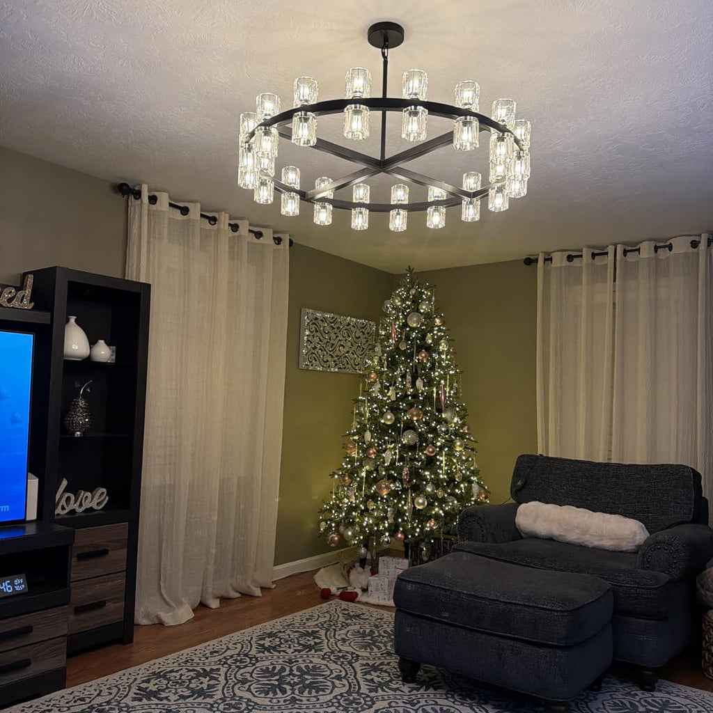Aurelia 36″ Round Crystal Chandelier