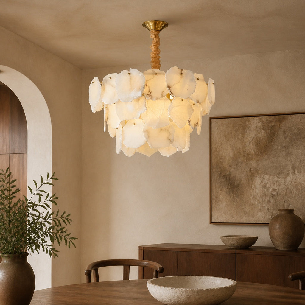 Aurevia Multi-Layer Alabaster Chandelier