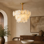 Aurevia Multi-Layer Alabaster Chandelier