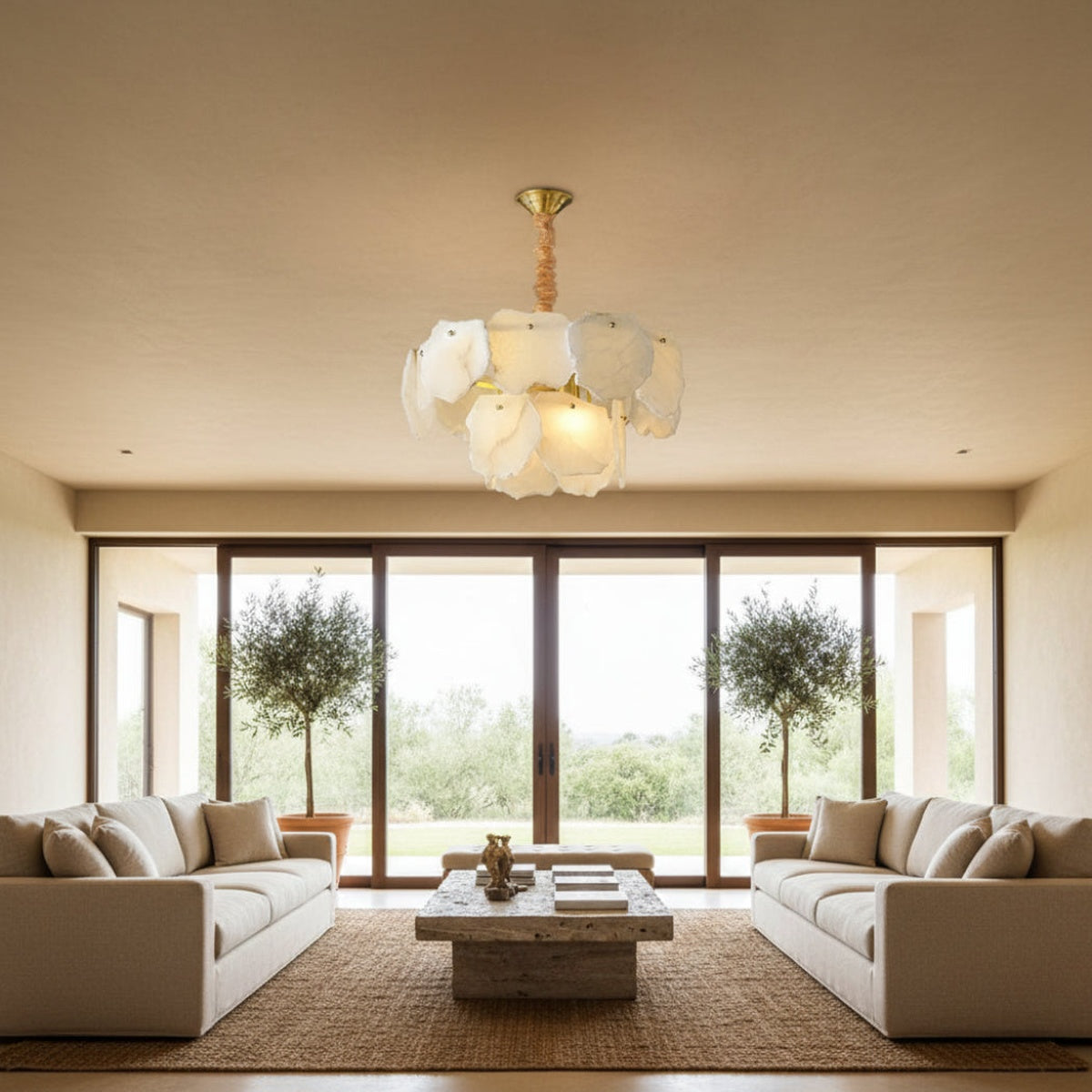 Aurevia Multi-Layer Alabaster Chandelier