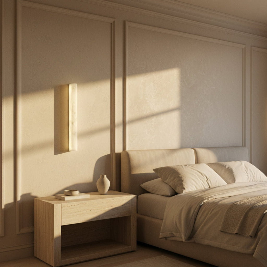 Aurevia Linear Alabaster Wall Sconce