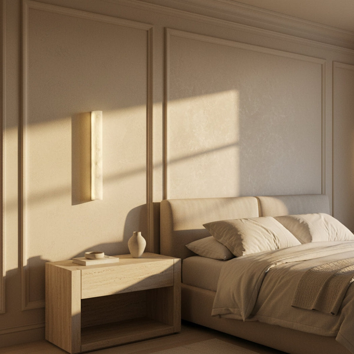 Aurevia Linear Alabaster Wall Sconce