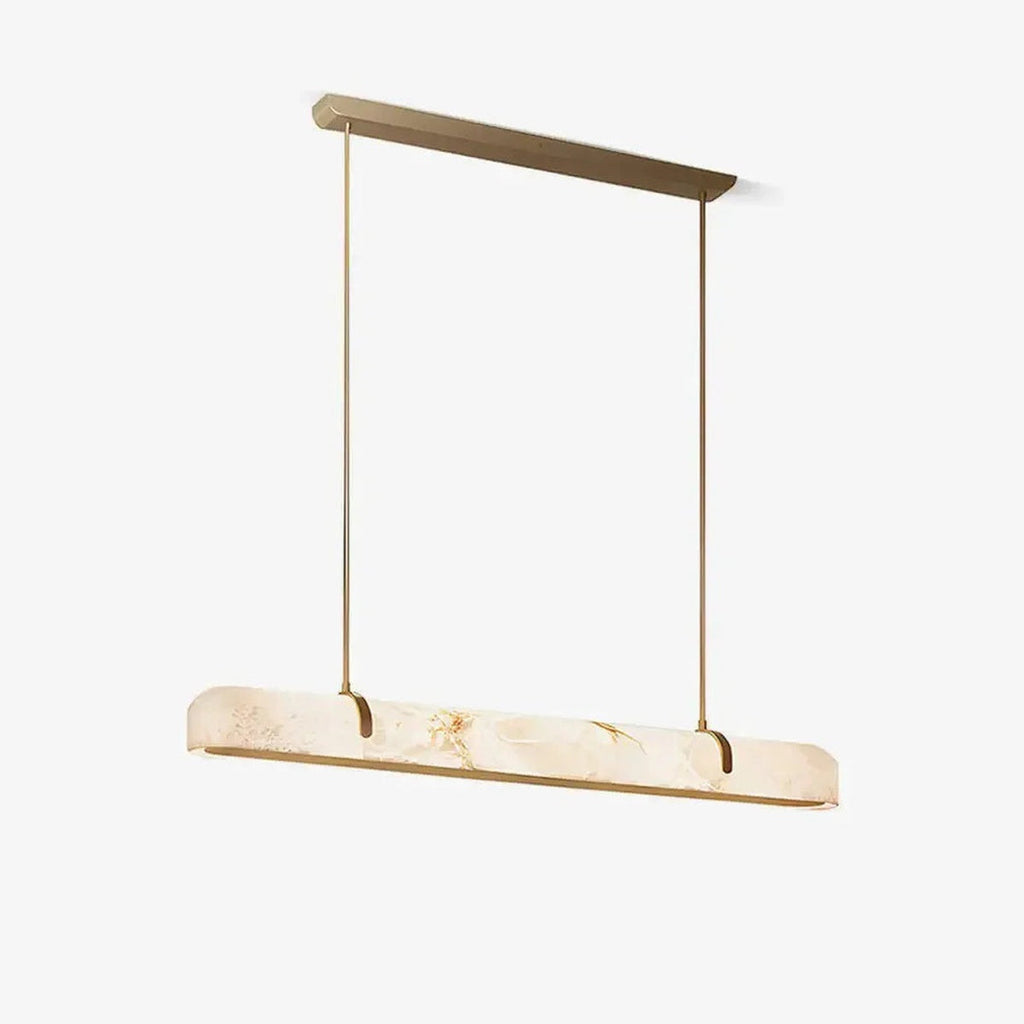 Aurevia Modern Linear Alabaster Chandelier
