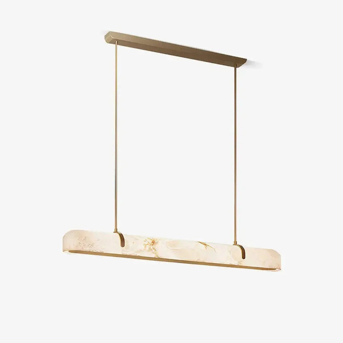 Aurevia Modern Linear Alabaster Chandelier