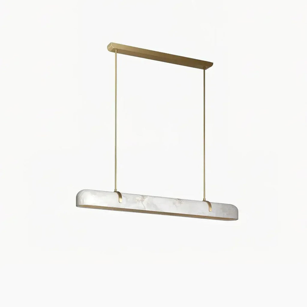 Aurevia Modern Linear Alabaster Chandelier
