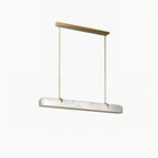 Aurevia Modern Linear Alabaster Chandelier