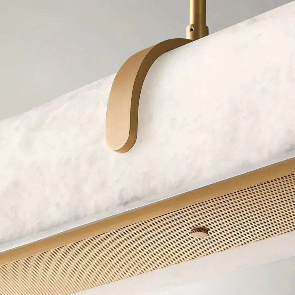 Aurevia Modern Linear Alabaster Chandelier