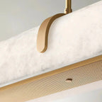 Aurevia Modern Linear Alabaster Chandelier