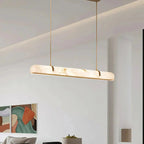 Aurevia Modern Linear Alabaster Chandelier
