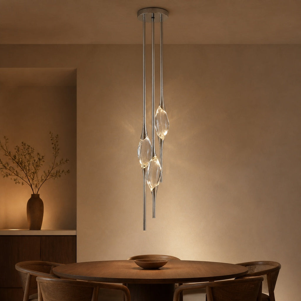 Orvella 12″ Minimalist Round Chandelier