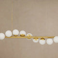 Avelora Glass Globe Linear Chandelier