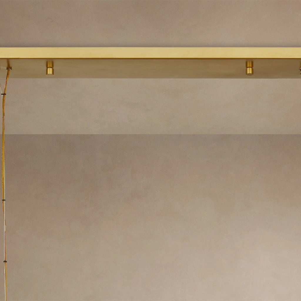 Avelora Glass Globe Linear Chandelier