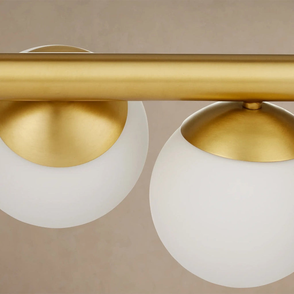 Avelora Glass Globe Linear Chandelier
