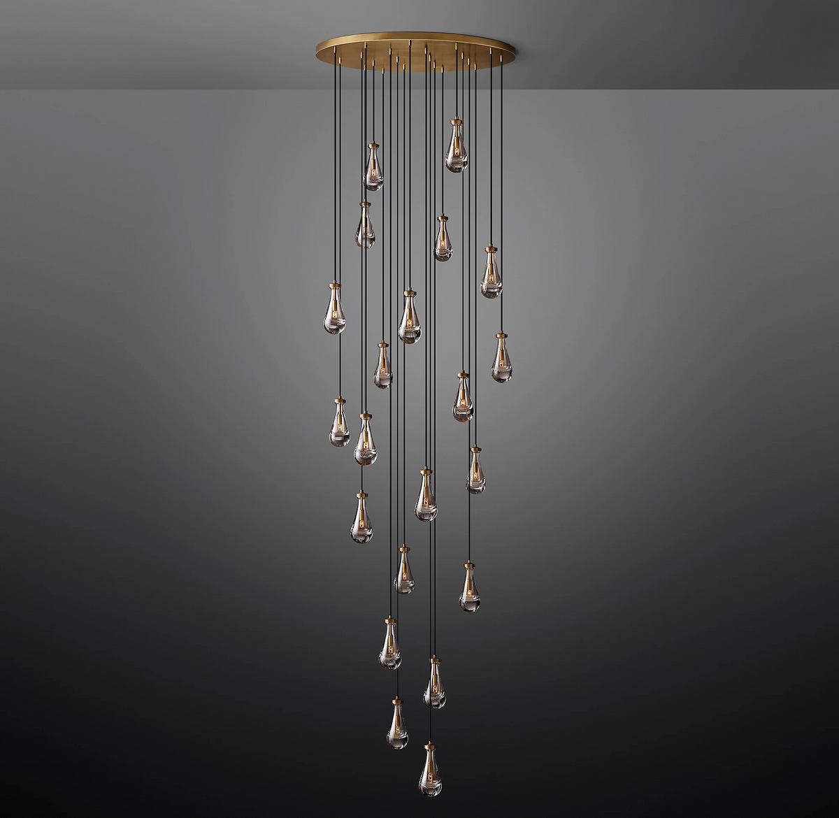 Elara Round Hand-Blown Glass Chandelier