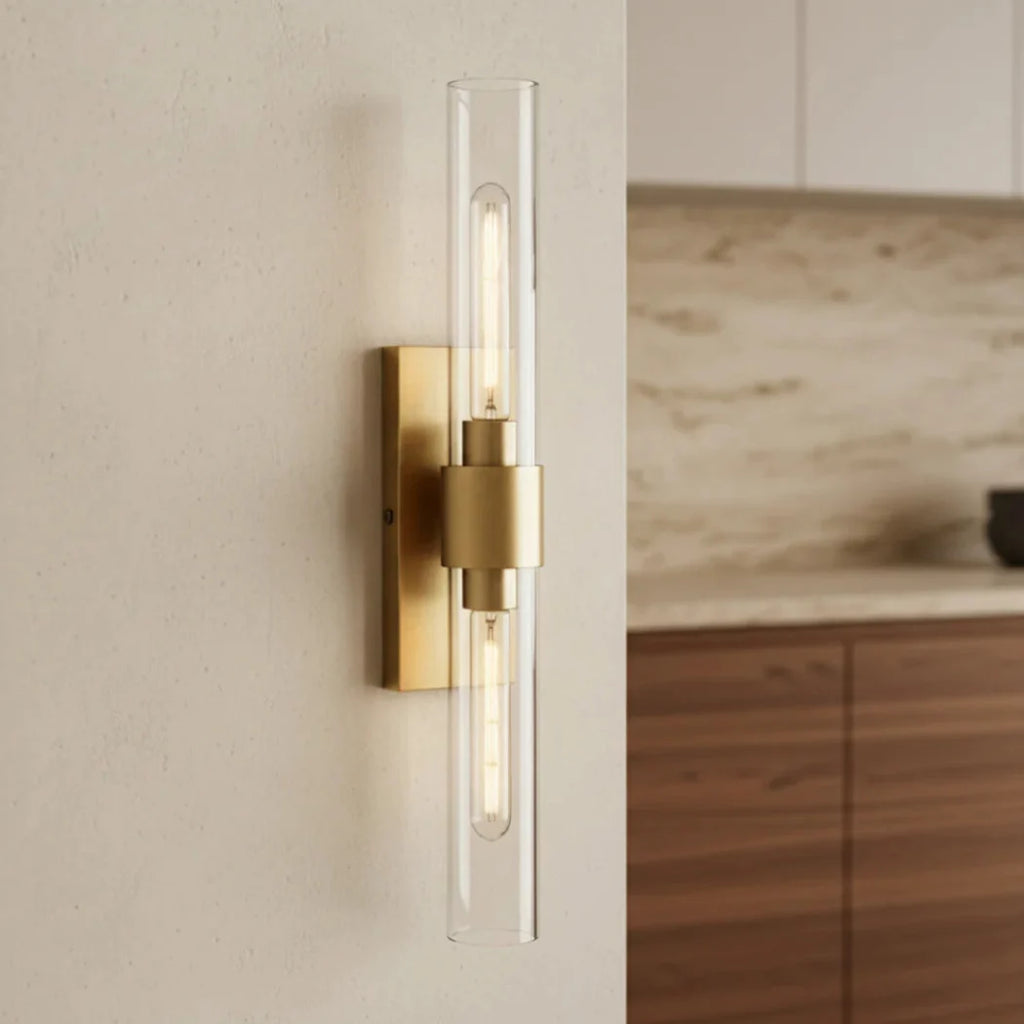 Rovella 23″ Modern Glass Wall Sconce