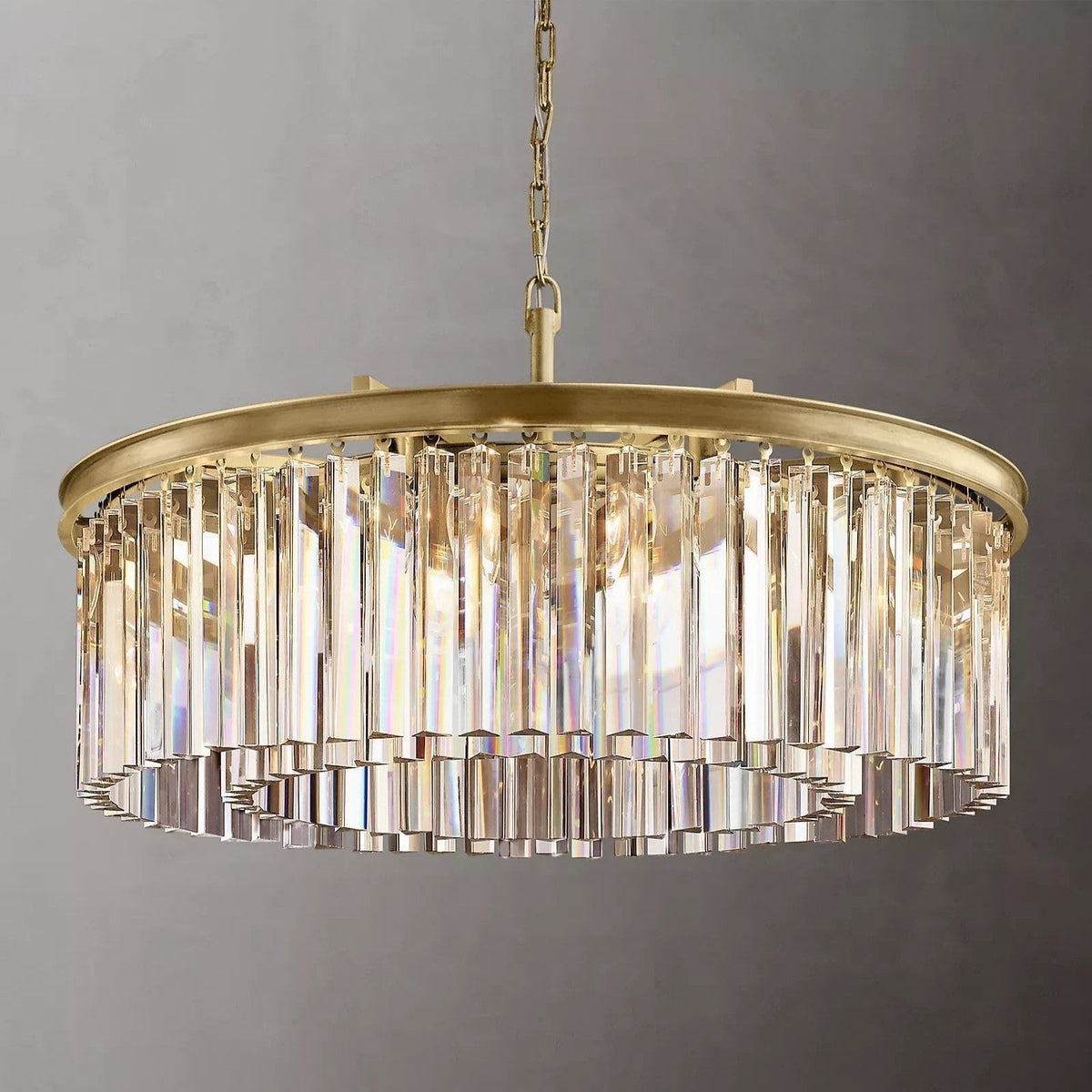 Odessa Glass Round Chandelier