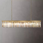 Odessa Black Glass Linear Chandelier