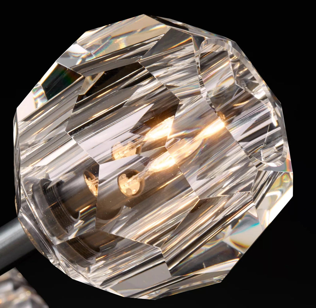 Lumera 48″ Clear & Smoke Crystal Round Chandelier