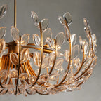 Seraphina 32″ 8-Light Glass Petal Chandelier