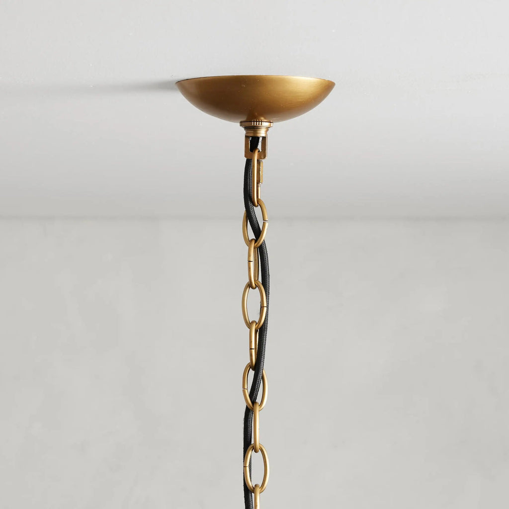 Seraphina 32″ 8-Light Glass Petal Chandelier