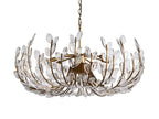 Seraphina 32″ 8-Light Glass Petal Chandelier