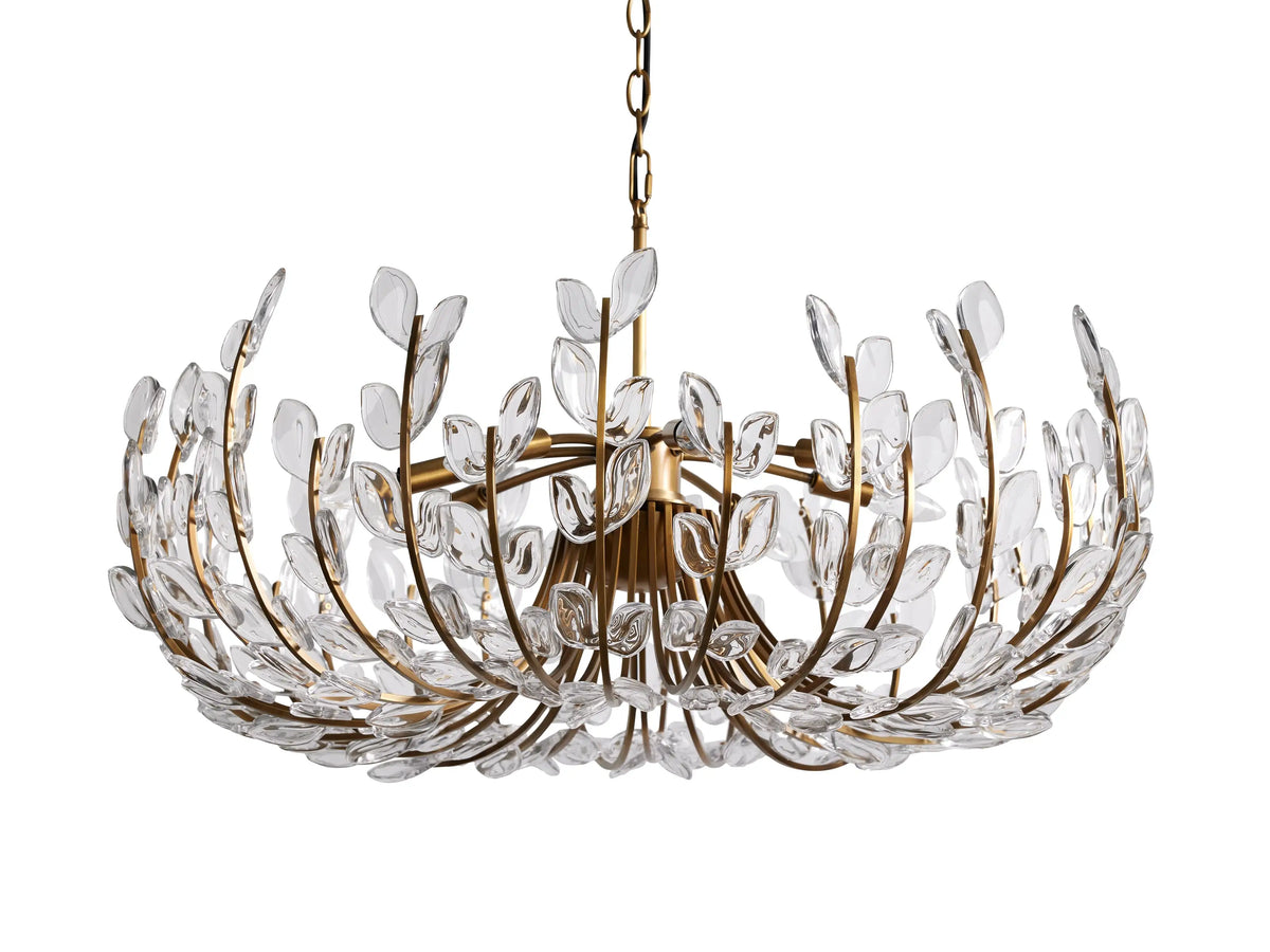 Seraphina 32″ 8-Light Glass Petal Chandelier