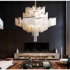 Florielle Flower Chain Tassel Chandelier