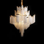 Florielle Flower Chain Tassel Chandelier